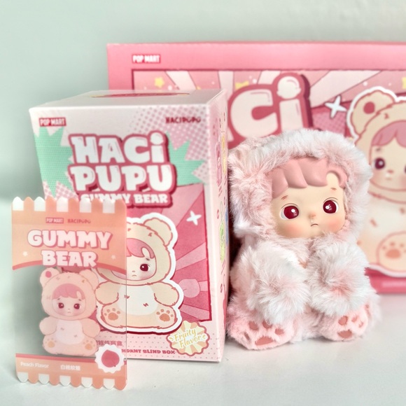 POP MART HACIPUPU Gummy Bear – Peach - Picture 1 of 7